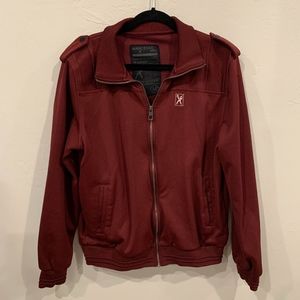 Marc Ecko NYC Cut & Sew Men's Medium Maroon Jacket